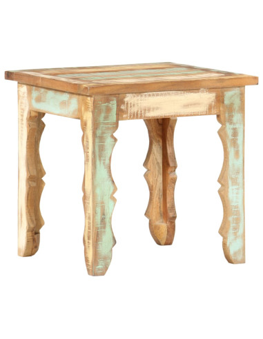 Tavolino da Salotto 40x40x40 cm in Legno Massello di Recupero