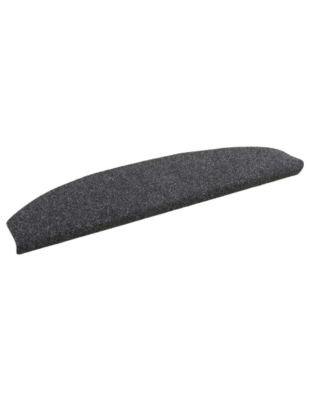 Tappetini per scale autoadesivi 15 pcs Grigio Scuro