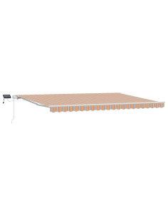 Tenda retrattile Multicolore 500 × 350 cm Tessuto e Alluminio 2