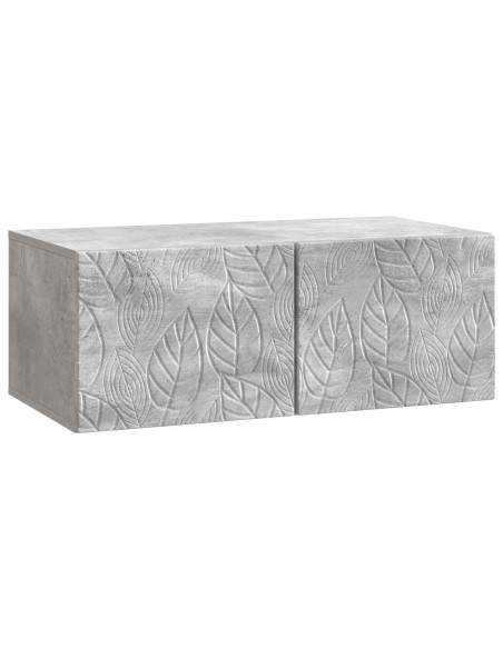 Mobile Porta TV da Muro 59,5 x 41 x 30 cm Grigio Cemento