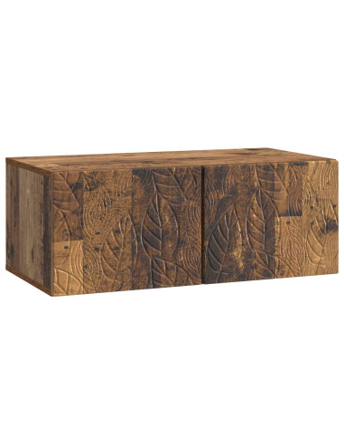 Mobile Porta TV da Muro 59,5 x 41 x 30 cm Legno antico