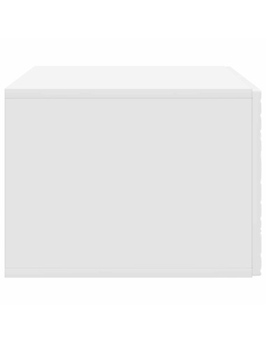 Mobile Porta TV da Muro 59,5 x 41 x 30 cm Bianco Lucido