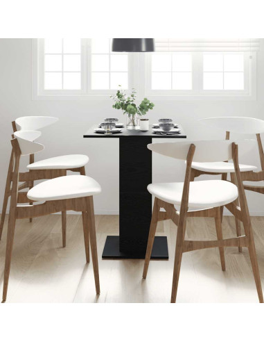 Tavolo da bistrot Rovere Nero 60x60x75 cm in Legno Multistrato