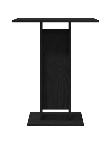 Tavolo da bistrot Rovere Nero 60x60x75 cm in Legno Multistrato