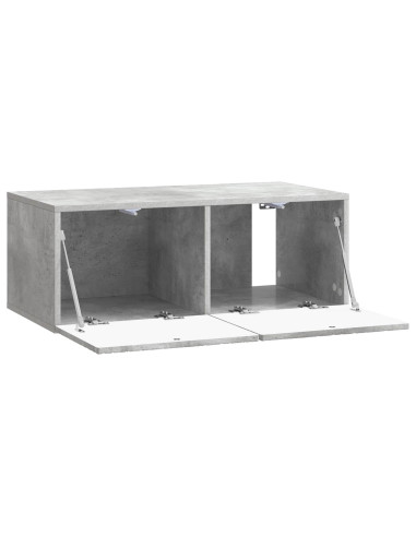 Mobile Porta TV da Muro 98 x 41 x 30 cm Grigio Cemento