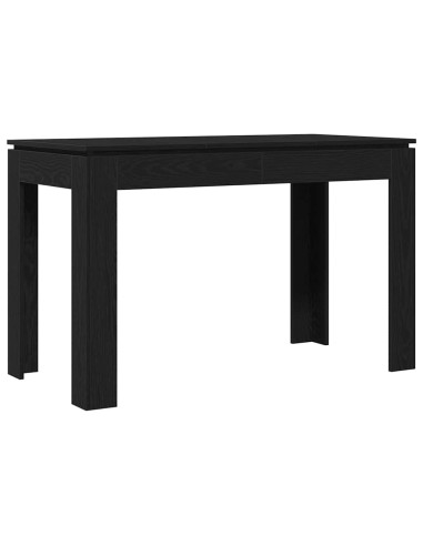 Tavolo da pranzo Rovere Nero 120x60x76 cm in Legno Multistrato