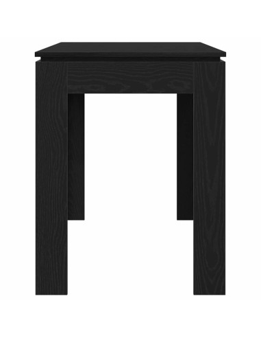 Tavolo da pranzo Rovere Nero 120x60x76 cm in Legno Multistrato