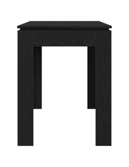 Tavolo da pranzo Rovere Nero 120x60x76 cm in Legno Multistrato