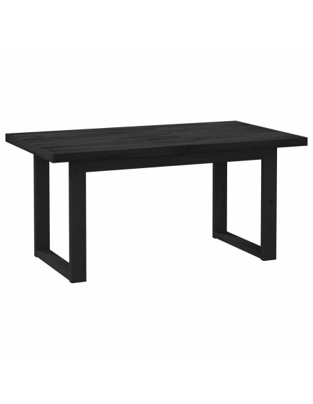 Tavolo da pranzo NOAIN 160 cm Legno Massello di Pino Nero