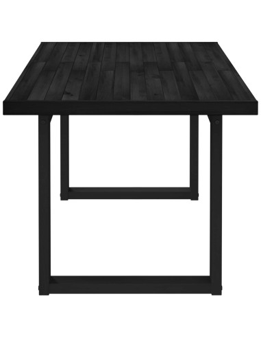 Tavolo da pranzo NOAIN 160 cm Legno Massello di Pino Nero