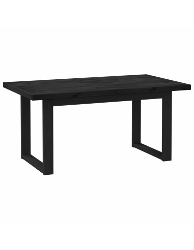 Tavolo da pranzo NOAIN 160 cm Legno Massello di Pino Nero