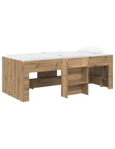 Letto Alto per Bambini 2 pcs Rovere Artigianale 98.5 x 200 cm