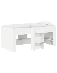 Letto Alto per Bambini 2 pcs Bianco 163 x 101,1 x 68,5 cm