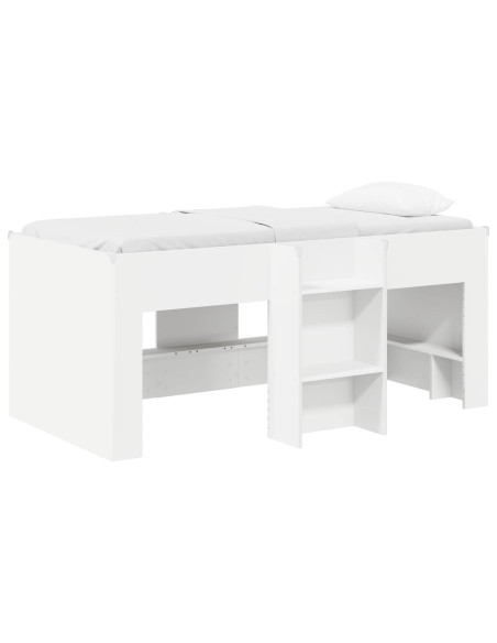 Letto Alto per Bambini 2 pcs Bianco 163 x 101,1 x 68,5 cm