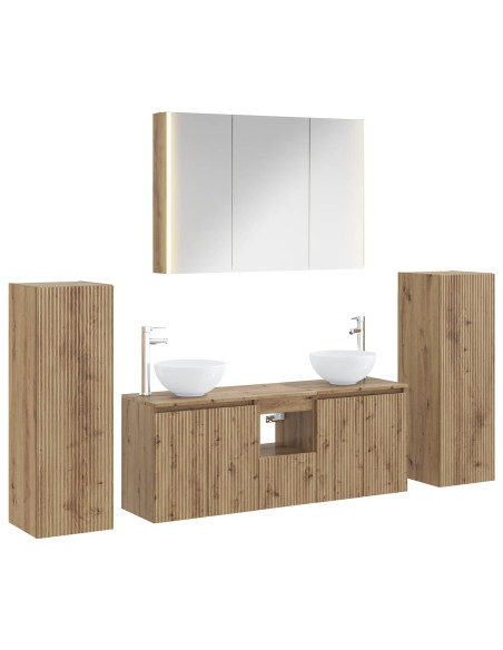 Set di mobili per il bagno 6 pcs Rovere Artigianale