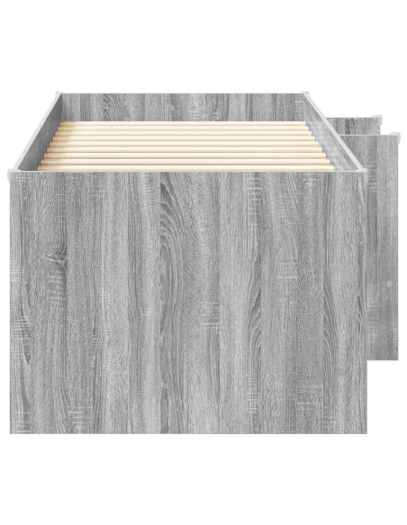 Letto Alto per Bambini 2 pcs Sonoma grigio 98.5 x 200 cm