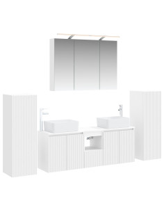 Set di mobili per il bagno 6 pcs Bianco