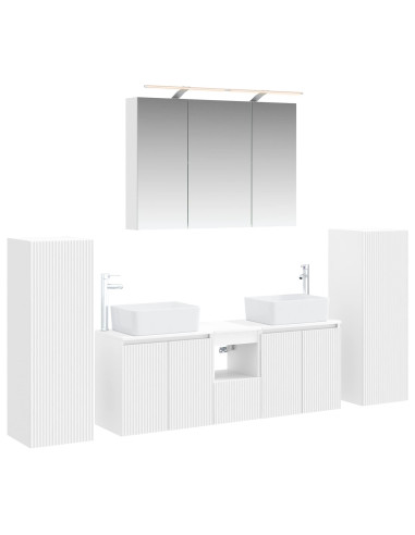 Set di mobili per il bagno 6 pcs Bianco