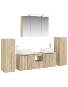 Set di mobili per il bagno 6 pcs Rovere Sonoma