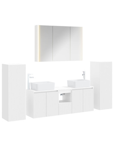 Set di mobili per il bagno 6 pcs Bianco