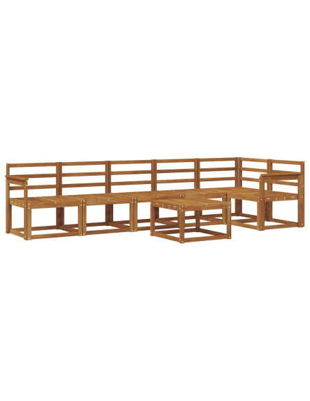 Set di divani da esterno 7 pcs Naturale