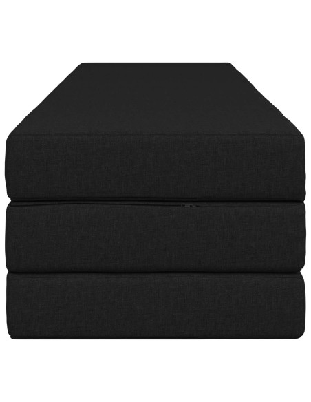 Divano Letto Pieghevole 200 x 67 x 45 cm Nero