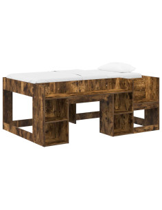 Telaio del letto con storage Rovere Fumo 80 x 160 cm