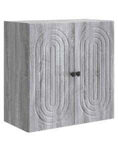 Mobiletto a muro Sonoma grigio 59 x 31 x 60 cm