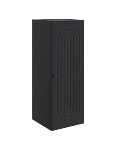 Mobiletto a muro Nero 33 x 34,5 x 90 cm Legno ingegnerizzato