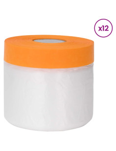 Telo per polvere con nastro adesivo 12 pcs 55 x 3300 cm HDPE 2