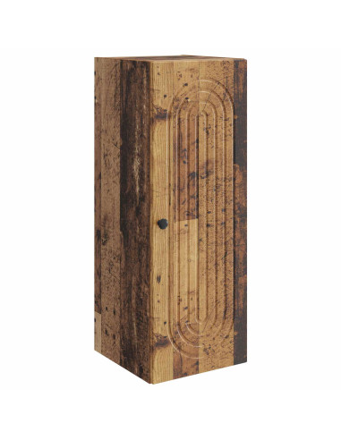 Mobiletto a muro Legno antico 33 x 34,5 x 90 cm