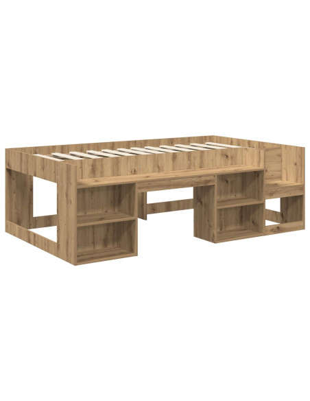 Telaio del letto con storage Rovere Artigianale 80 x 200 cm