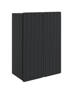 Mobiletto a muro Nero 66 x 34,5 x 92 cm Legno ingegnerizzato