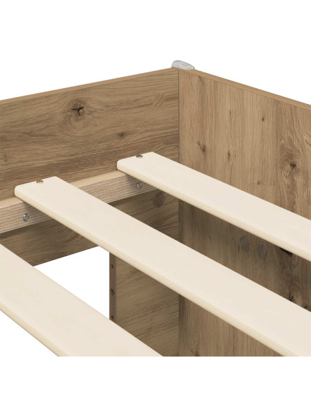 Telaio del letto con storage Rovere Artigianale 80 x 200 cm