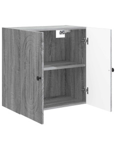 Mobiletto a muro Sonoma grigio 59 x 31 x 60 cm 2