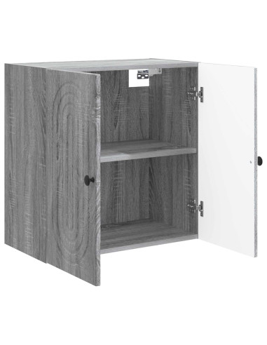 Mobiletto a muro Sonoma grigio 59 x 31 x 60 cm