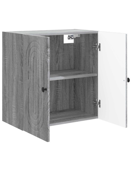 Mobiletto a muro Sonoma grigio 59 x 31 x 60 cm