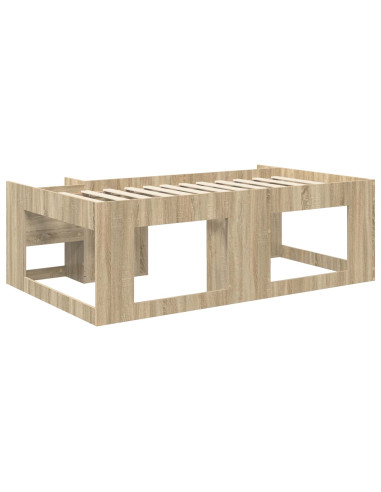 Telaio del letto con storage Rovere Sonoma 90 x 200 cm