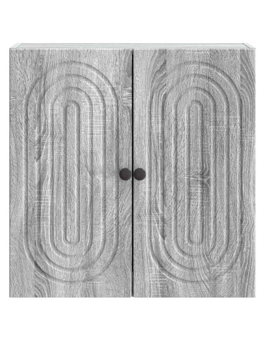 Mobiletto a muro Sonoma grigio 59 x 31 x 60 cm