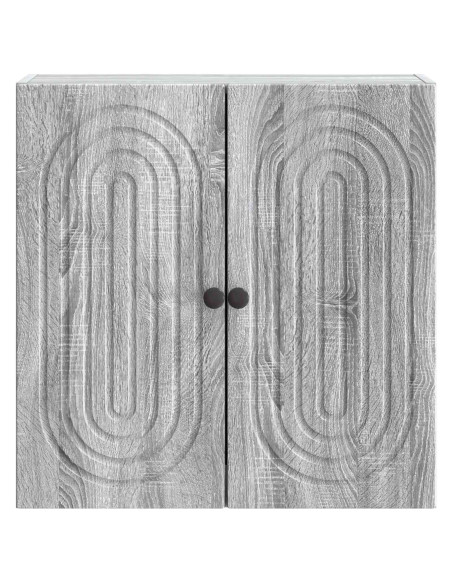 Mobiletto a muro Sonoma grigio 59 x 31 x 60 cm