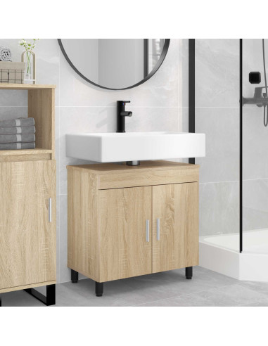 Mobiletto da bagno Rovere Sonoma 60 x 35 x 60 cm