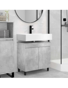 Mobiletto da bagno Grigio Cemento 60 x 35 x 60 cm