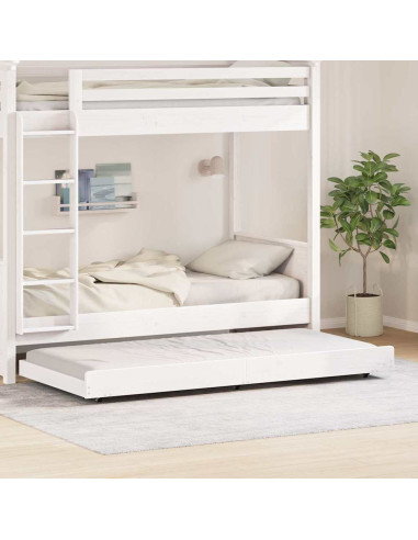 Struttura del letto Bianco 75 x 190 cm Pino massello