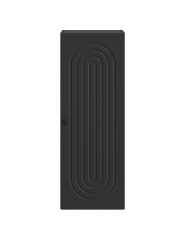 Mobiletto a muro Nero 33 x 34,5 x 90 cm Legno ingegnerizzato
