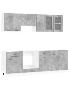 Set di mobili da cucina Lyon 8 pcs 240 x 46 x 81,5 cm 2