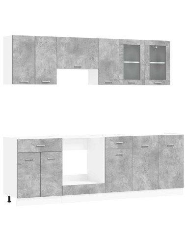 Set di mobili da cucina Lyon 8 pcs 240 x 46 x 81,5 cm