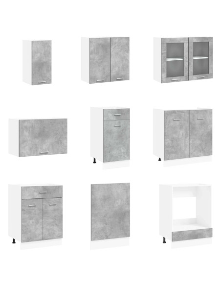 Set di mobili da cucina Lyon 8 pcs 240 x 46 x 81,5 cm
