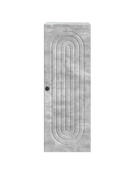 Mobiletto a muro Grigio Cemento 33 x 34,5 x 90 cm