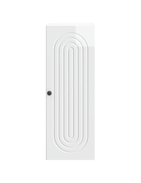 Mobiletto a muro Bianco Lucido 33 x 34,5 x 90 cm