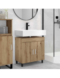 Mobiletto da bagno Rovere Artigianale 60 x 35 x 60 cm